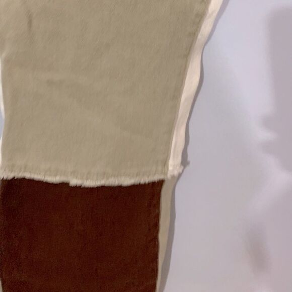 Shein | Tricolor Women’s High Waist Cut and Sew Jeans Multicolor XS - Picture 4 of 9